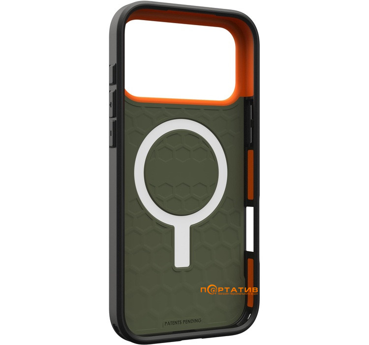 Чохол UAG iPhone 17 Pro Max, Civilian MagSafe, Olive/Orange (114546117297)