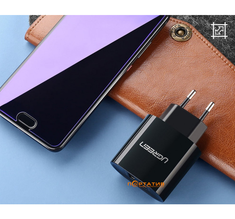 СЗУ UGREEN Wall Charger CD104 2xUSB 3.4A Black