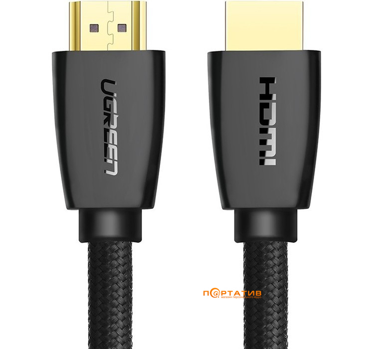 Кабель UGREEN HD118 HDMI 2.0 (AM/AM) High-End Cable Nylon Braid 5m Black (40412)
