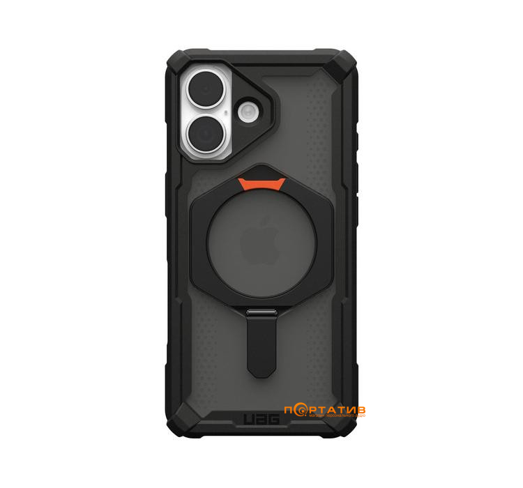 Чехол UAG iPhone 17, Plasma XTE MagSafe, Black/Pop Orange (114526114097)