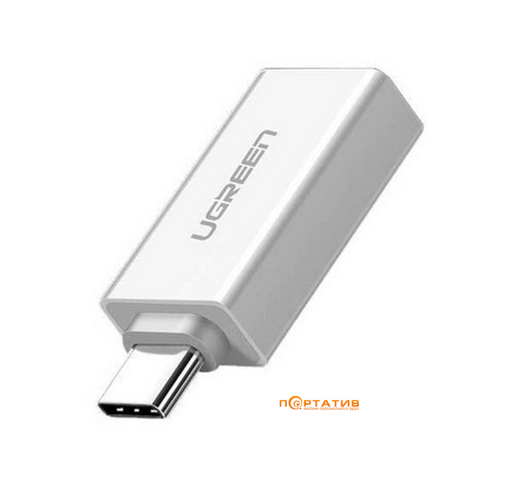 Адаптер UGREEN US173 USB Type-C to USB 3.0 Female OTG Adapter White (30155)