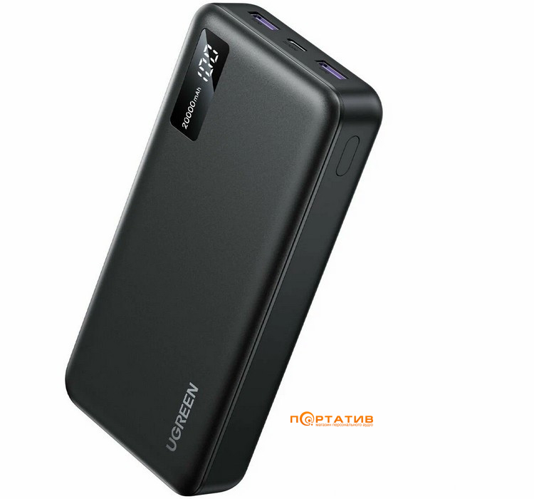 Внешний аккумулятор Ugreen PB312 20000mAh 20W PD Black (25683)