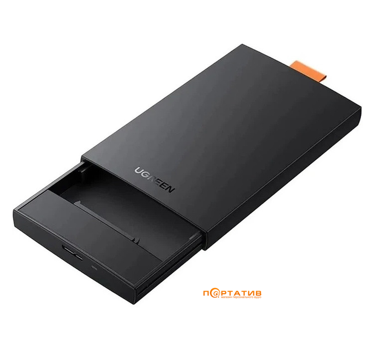 Зовнішня кишеня Ugreen CM237 USB 3.0 to 2.5' SATA Hard Driver Enclosure Black (60353)