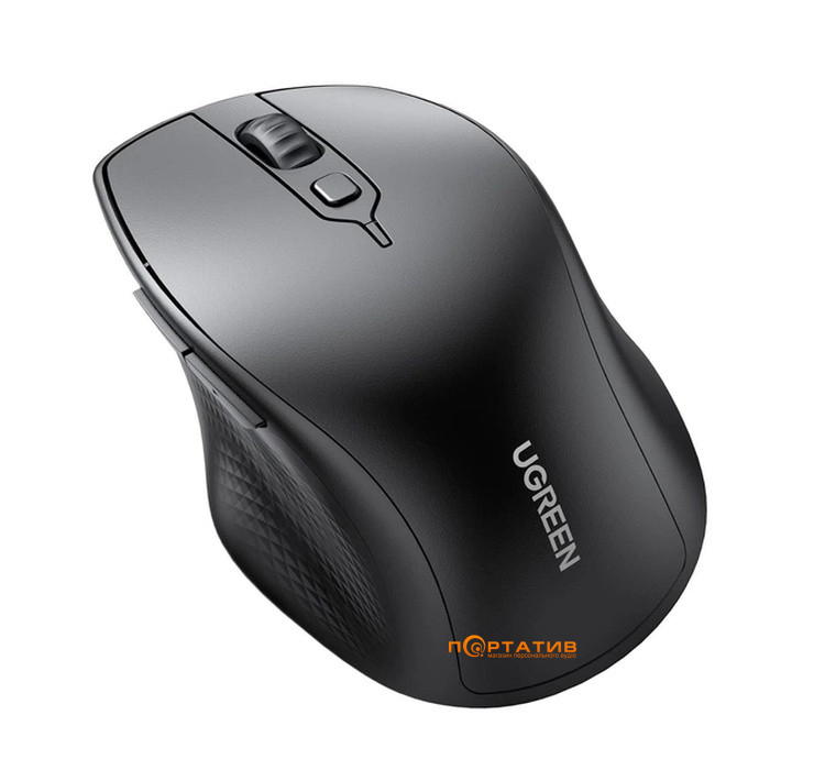 Мышь Ugreen Ergonomic Wireless Contoured Mouse Black MU101 (90395)