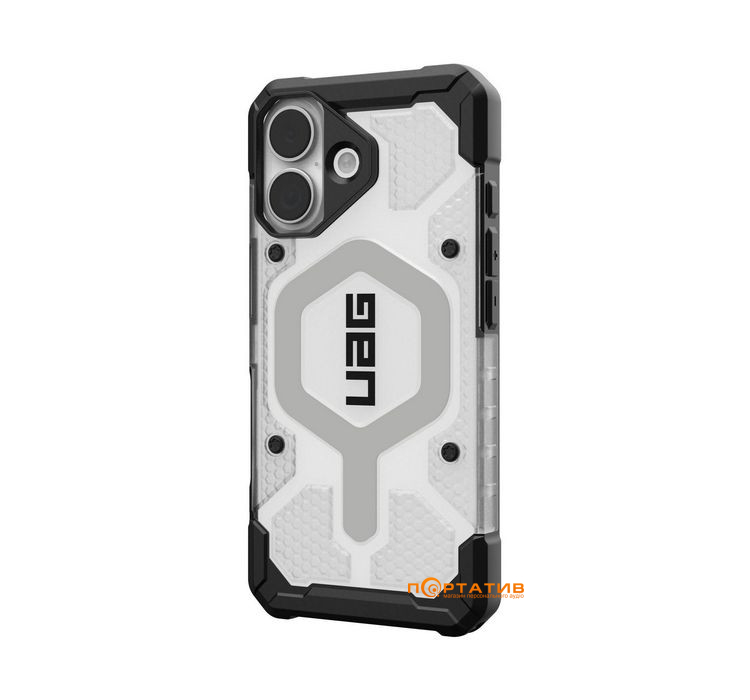 Чехол UAG iPhone 17, Pathfinder Clear MagSafe, Ice/Silver (114553114333)