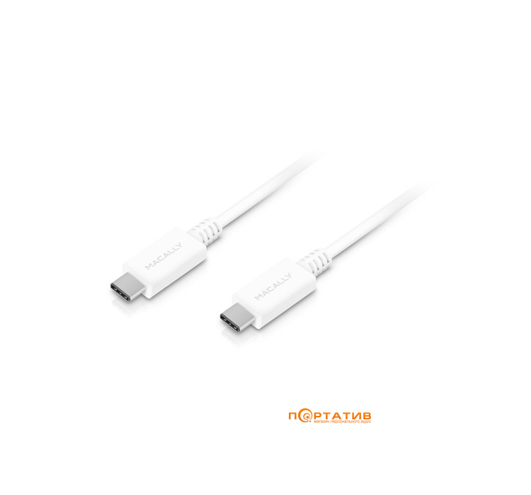 Macally USB-C 3.1 to USB-C длиной 0.9m White (UC3UC3-W)