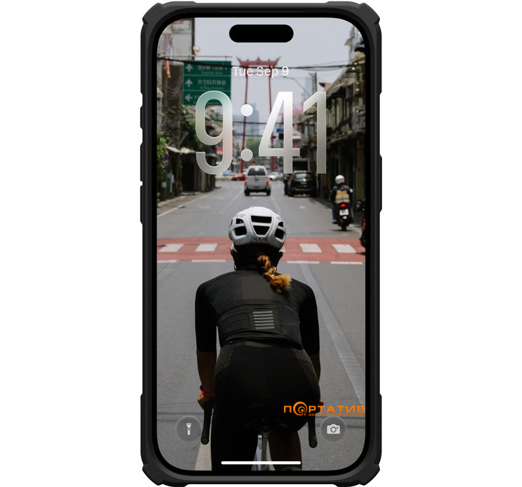 Чохол UAG iPhone 17 Pro, Plasma XTE MagSafe, Black/Pop Orange (114527114097)