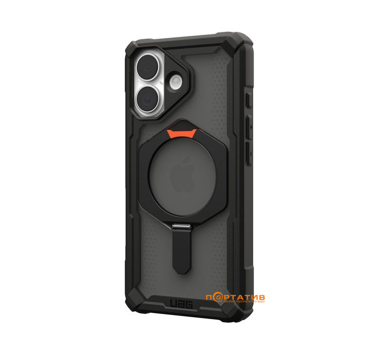 Чехол UAG iPhone 17, Plasma XTE MagSafe, Black/Pop Orange (114526114097)