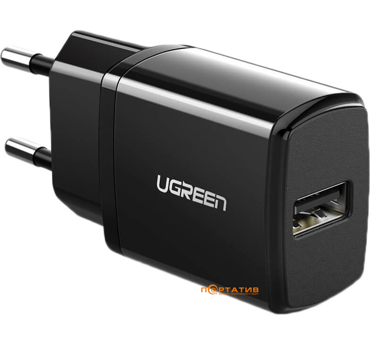 Зарядний пристрій UGREEN ED011 USB Wall Charger 2.1A Black (50459)