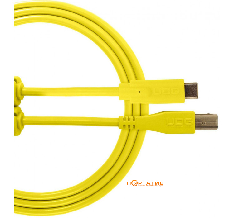 UDG Ultimate Audio Cable USB 2.0 C-B Yellow Straight 1.5m