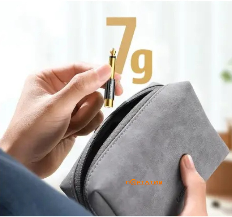 Перехідник UGREEN AV169 6.35mm Male to RCA Female Adapter Black (80731)