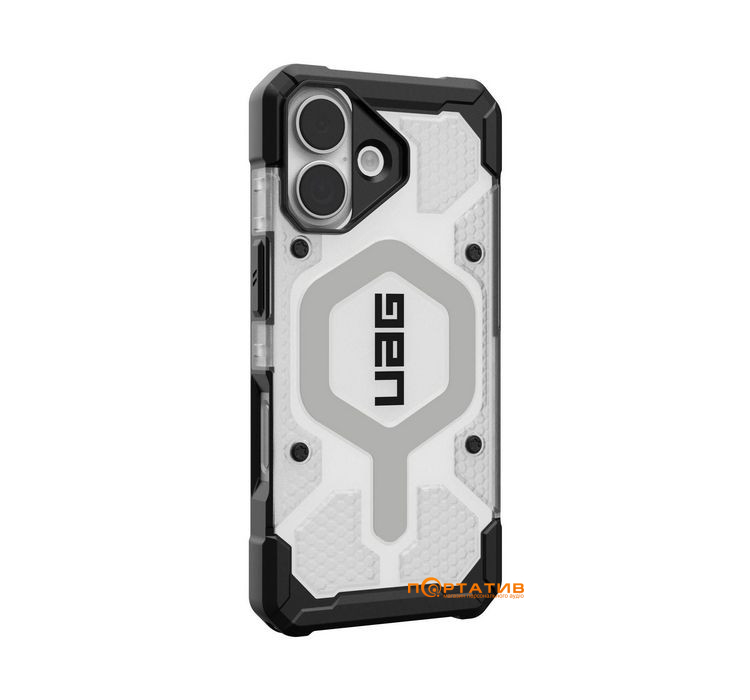 Чехол UAG iPhone 17, Pathfinder Clear MagSafe, Ice/Silver (114553114333)