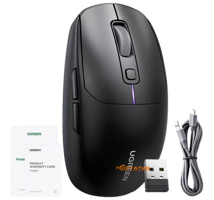 Мишка Ugreen Gaming Lightweight Wireless Mouse Black MU103 (90539)