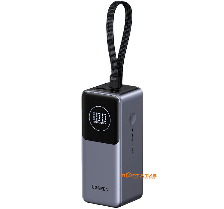 Зовнішній акумулятор Ugreen PB723 20000mAh 130W PD Gray (55365B)