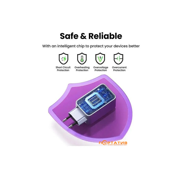 Зарядное устройство UGREEN X757 Nexode Pro 100W 2xType-C PD, 1xUSB-A GaN Charger Grey (25874)