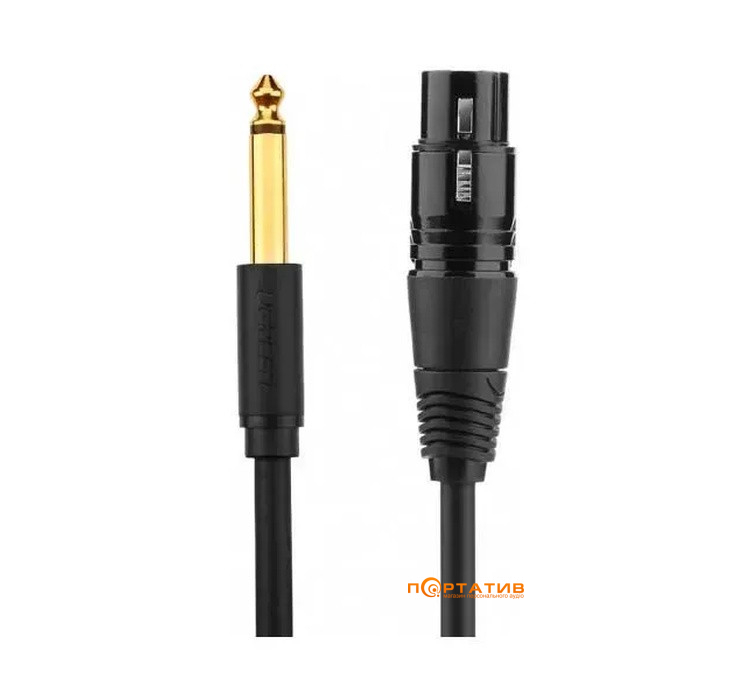 Кабель UGREEN AV131 6.35 Male to XLR Female Cable 2m Black (20719)