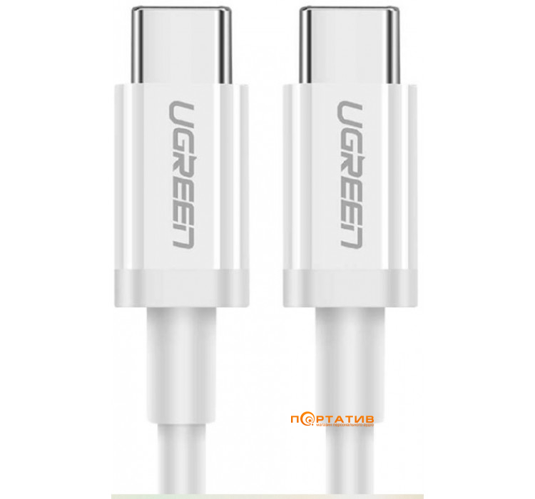 Кабель UGREEN US264 Type-C - Type-C Cable ABS 1m White (60518)
