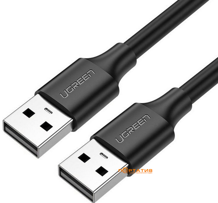UGREEN US102 USB 2.0 A Male to A Male Cable 2m Black (10311)