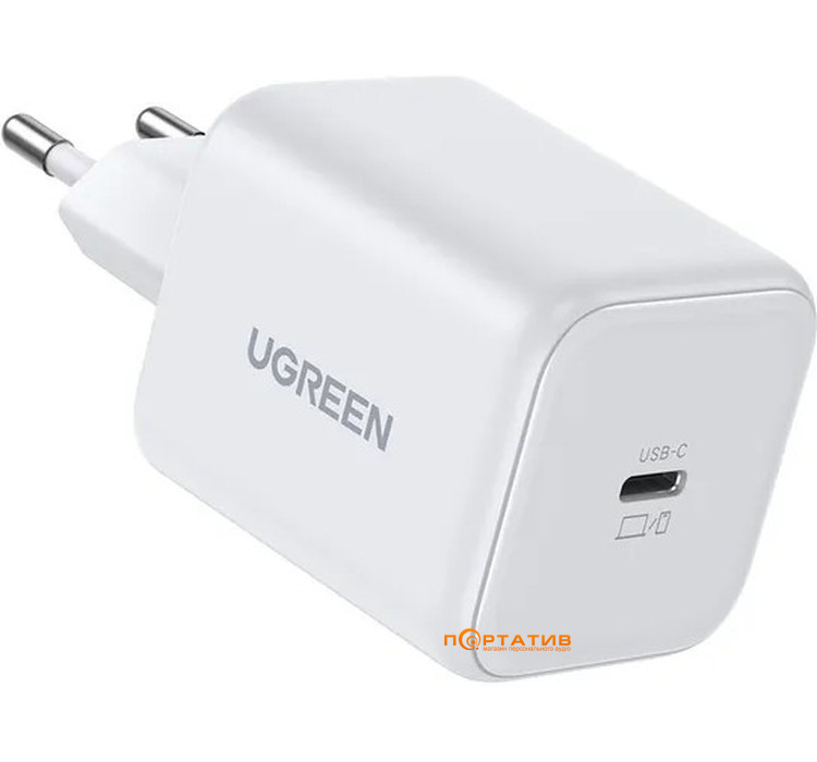 Зарядное устройство UGREEN X524 45W USB-C GaN Fast Charger Set White (65055)