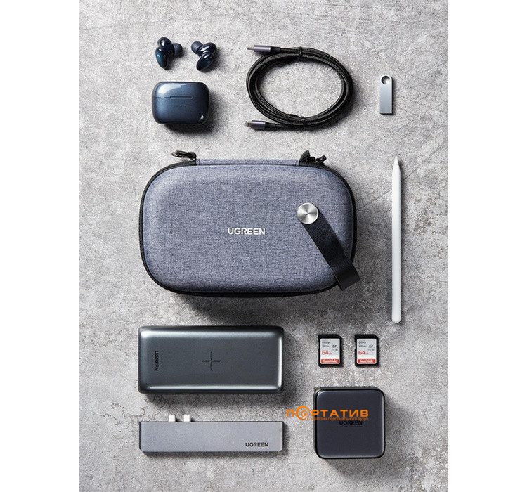 Чохол UGREEN LP152 Accessory Multi-Functional Travel Storage Bag Gray (50903)