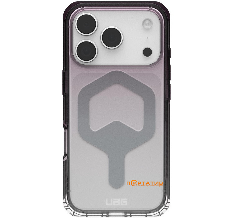 Чохол UAG iPhone 17 Pro, Plyo MagSafe, Black/Clear Ombre (11452911404G)
