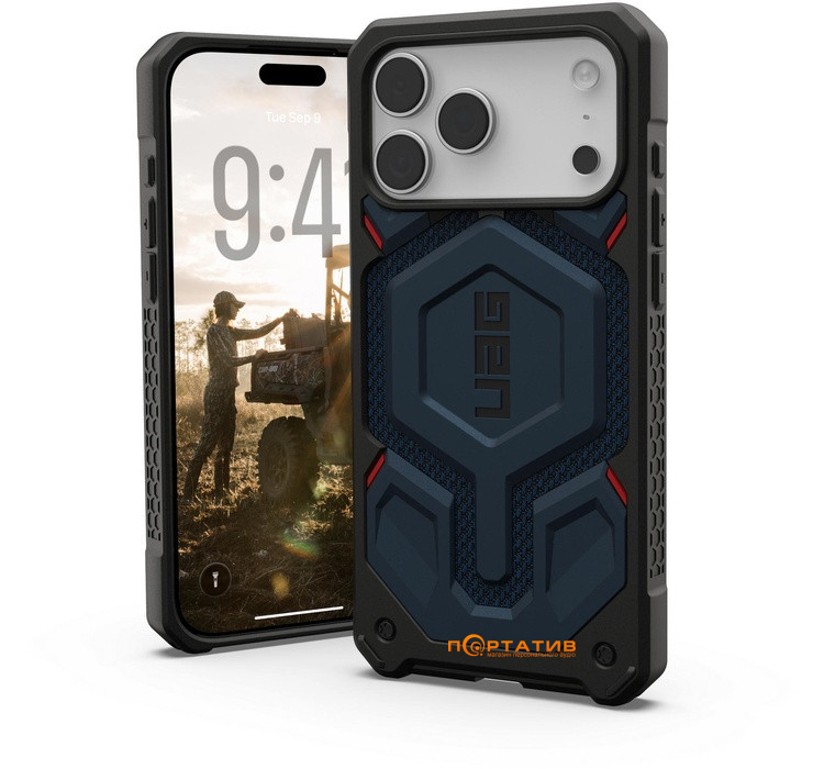 Чохол UAG iPhone 17 Pro Max, Monarch Pro MagSafe, Kevlar Mallard (114514113955)