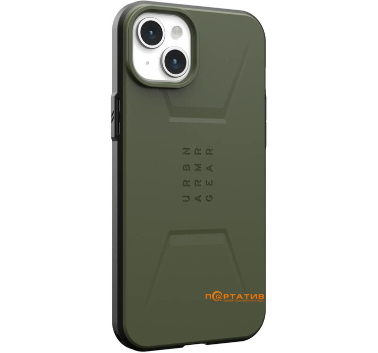 Чехол UAG для Apple iPhone 15 Plus Civilian Magsafe, Olive Drab (114306117272)