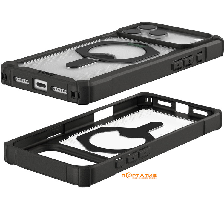 Чохол UAG iPhone 17 Pro Max, Plasma XTE MagSafe, Black/Clear (11452811404G)