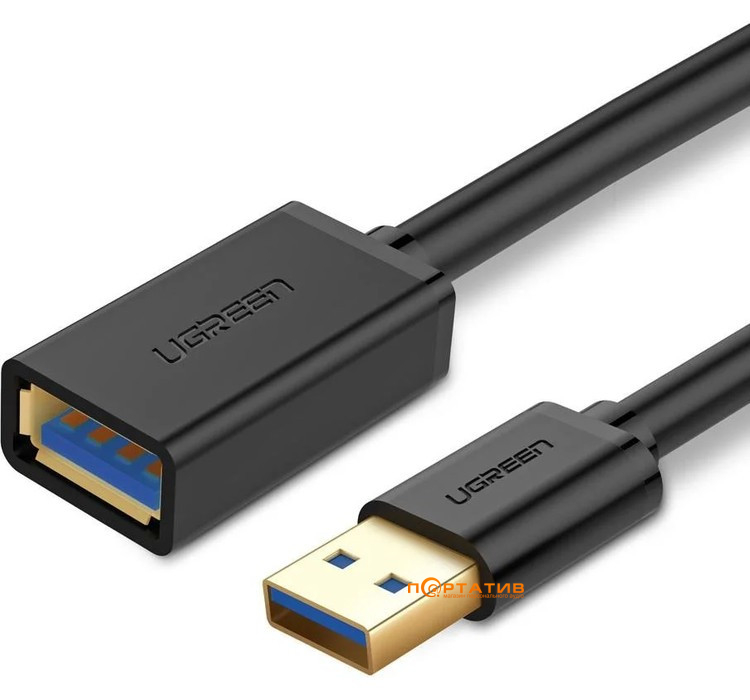 Кабель UGREEN US129 USB 3.0 Extension Male Cable 3m Black (30127)