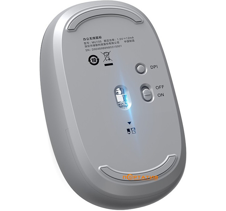 Мишка Ugreen Portable Wireless Mouse Gray MU105 (90669)