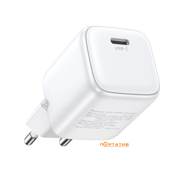 Зарядное устройство UGREEN CD319 Nexode Mini 30W Type-C PD GaN Wall Charger White (15326)
