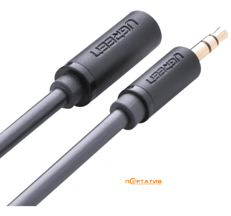 UGREEN AV124 3.5mm M to 3.5mm F Cable 1m Gray (10782)