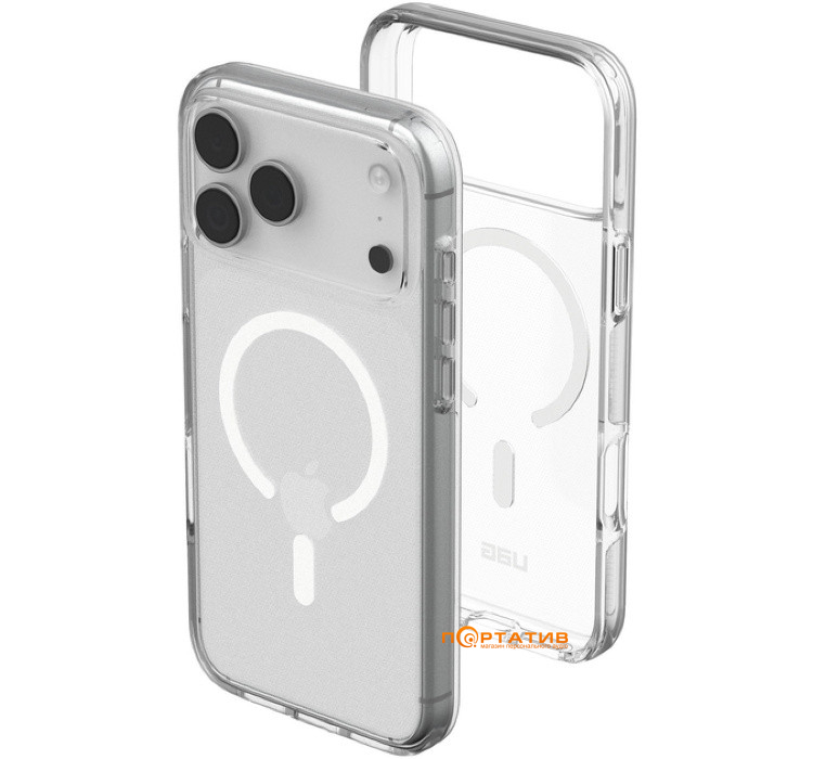 Чехол UAG iPhone 17 Pro Max, Scout Clear MagSafe, Ice/White (114557114341)