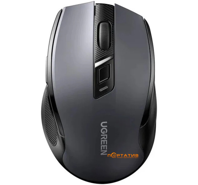 Мышь Ugreen Ergonomic Wireless Silent Dual-Mode Mouse Gray MU006 (15063)