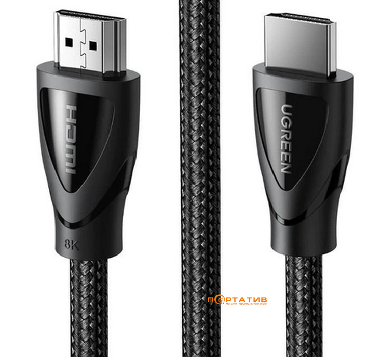 Кабель UGREEN HD140 8K HDMI 2.1 Cable Braided 5m Black (80405)