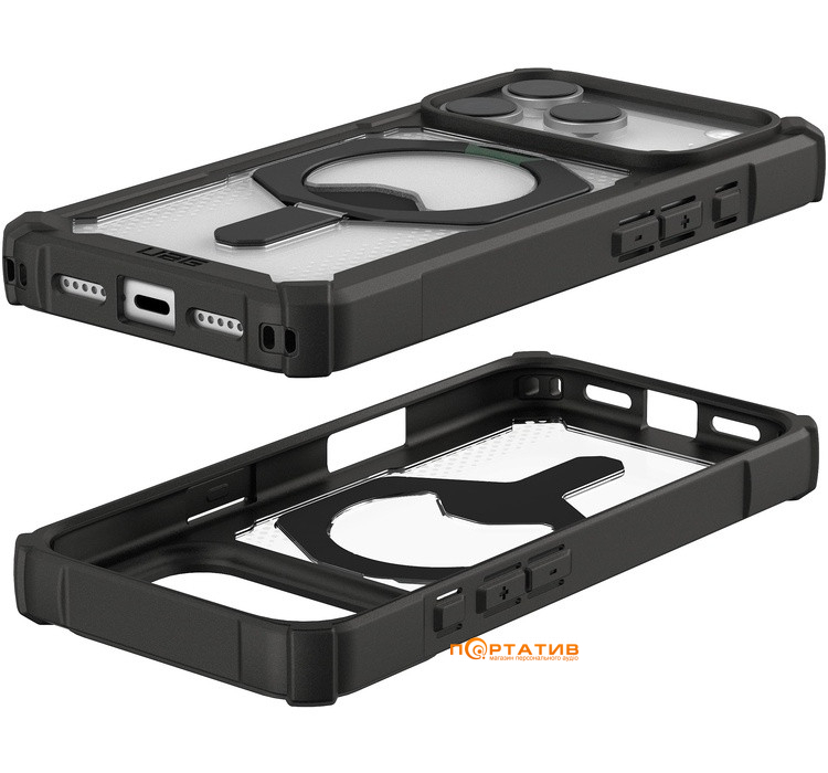 Чохол UAG iPhone 17 Pro, Plasma XTE MagSafe, Black/Clear (11452711404G)