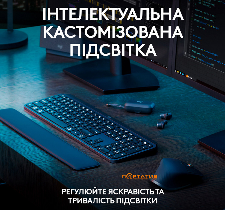 Клавіатура Logitech MX Keys S Graphite UA (920-011593)