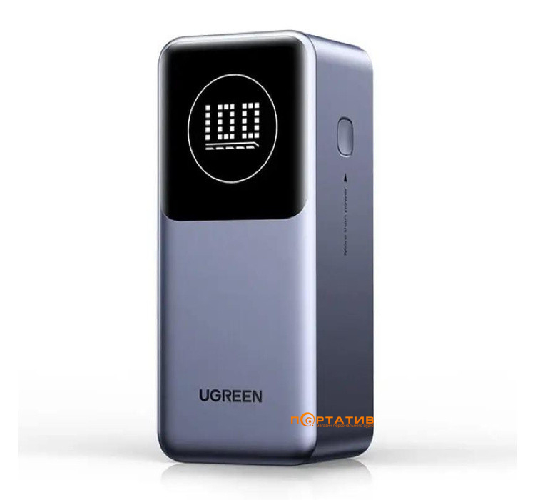 Зовнішній акумулятор Ugreen PB724 12000mAh 100W PD Gray (35526)