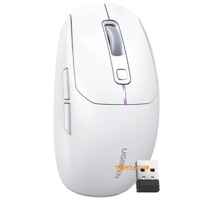 Мышь Ugreen Gaming Lightweight Wireless Mouse White MU103 (15629)