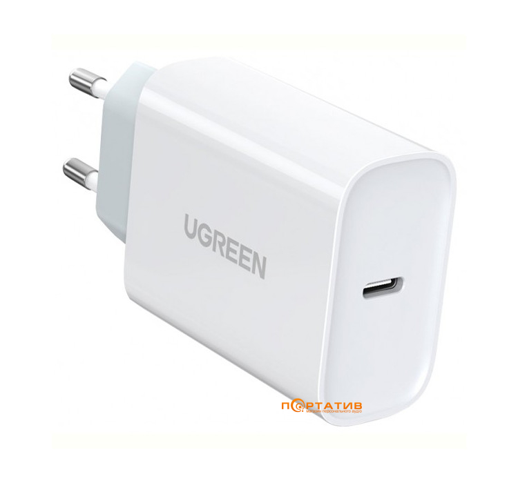UGREEN Wall Charger CD127 Type-C 30W PD White