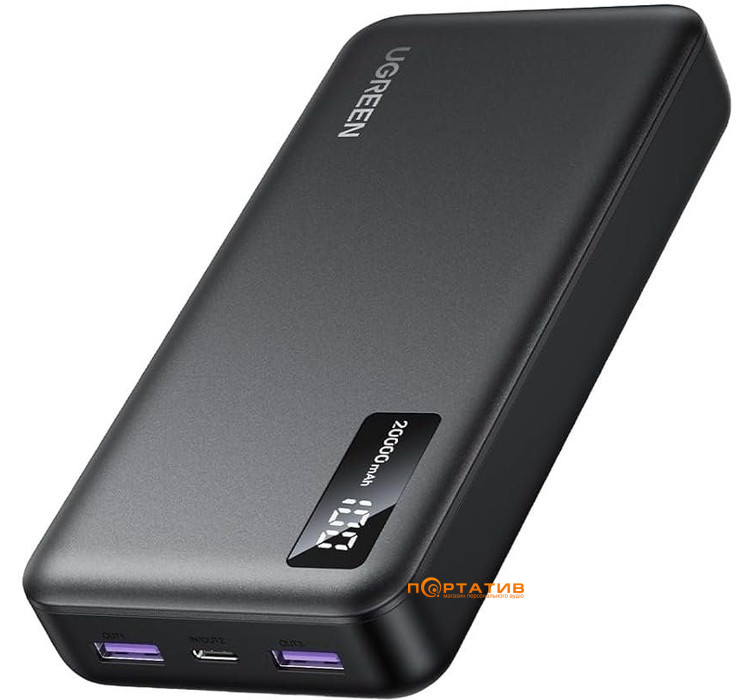 Внешний аккумулятор Ugreen PB312 20000mAh 20W PD Black (25683)