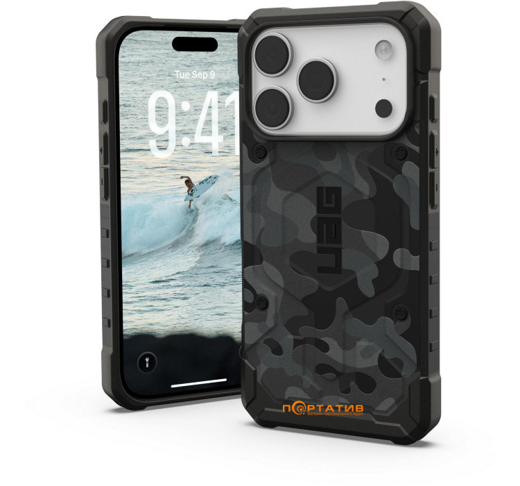 Чохол UAG iPhone 17 Pro, Pathfinder MagSafe SE, Midnight Camo (114548114061)