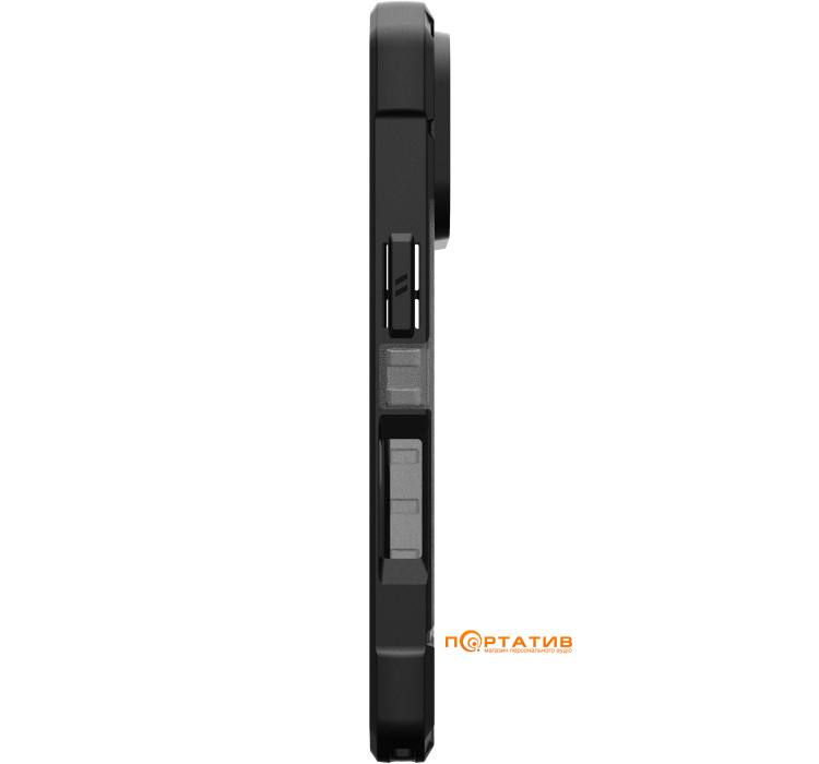 Чохол UAG iPhone 17 Pro, Pathfinder Clear MagSafe, Ash/Black (114551113140)