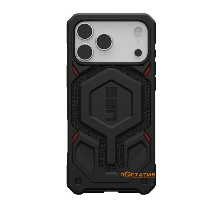 Чехол UAG iPhone 17 Pro Max, Monarch Pro MagSafe, Kevlar Black (114514113940)