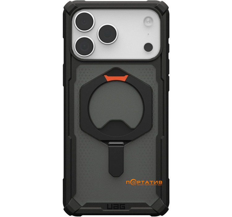 Чохол UAG iPhone 17 Pro Max, Plasma XTE MagSafe, Black/Pop Orange (114528114097)