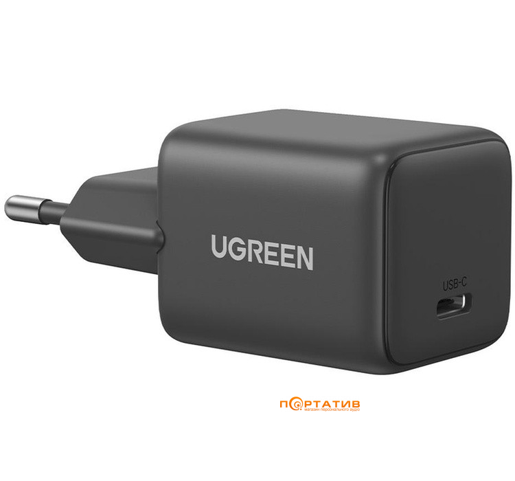Зарядний пристрій UGREEN X512 USB-C 20W PD GaN Fast Charger Grey (55528)