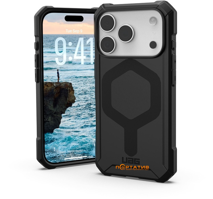 Чохол UAG iPhone 17 Pro, Essential Armor MagSafe, Black (114540114040)
