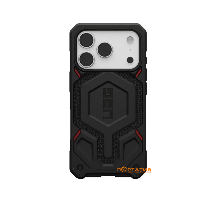 Чехол UAG iPhone 17 Pro, Monarch Pro MagSafe, Kevlar Black (114513113940)