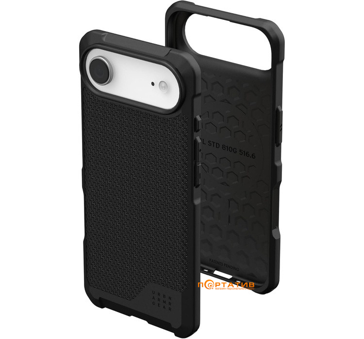 Чехол UAG iPhone 17 Air, Metropolis LT Magsafe, Kevlar Black (114520113940)