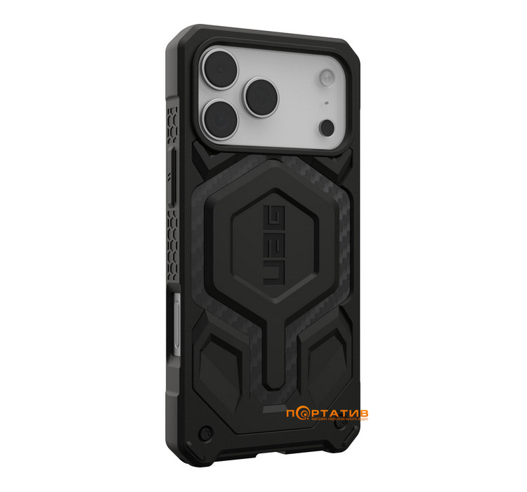 Чехол UAG iPhone 17 Pro Max, Monarch Pro MagSafe, Carbon Fiber (114514114242)